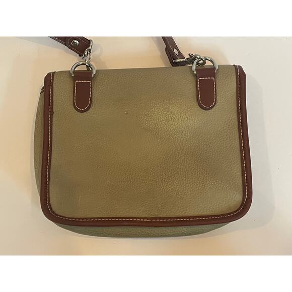 Esprit Vintage Shoulder Bag Crossbody Purse Vtg 80's Brown/Tan Pebbled - Picture 4 of 7